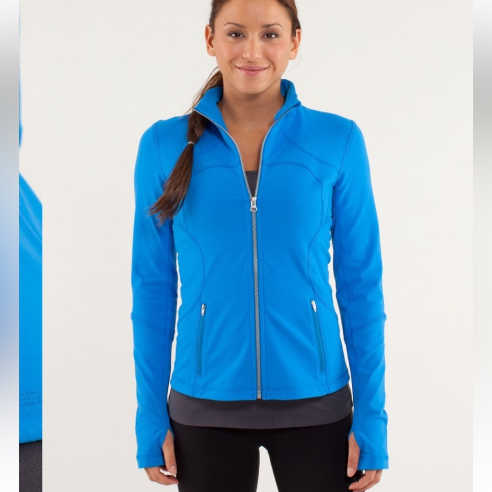 EUC Lululemon Forme Jacket Beaming Blue size 8